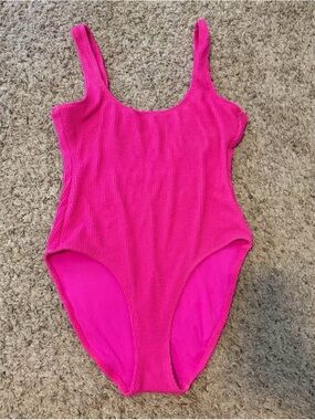 Good American Bright Fuchsia One-Piece Swimsuit